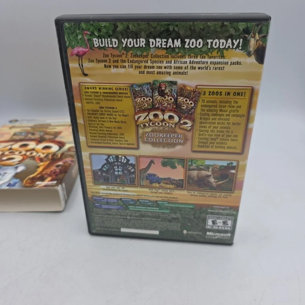 Zoo Tycoon 2: Zookeeper Collection (PC, 2006) Complete With Manual CIB